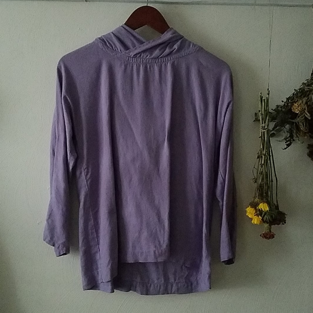 Knock Knock Linen forest hoodie in lavender